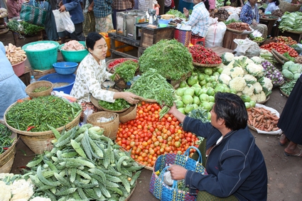 Open Market in Bagan
